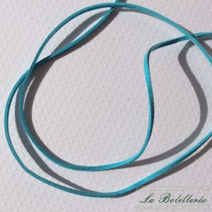 Cordón Antelina Brillo Azul Turquesa