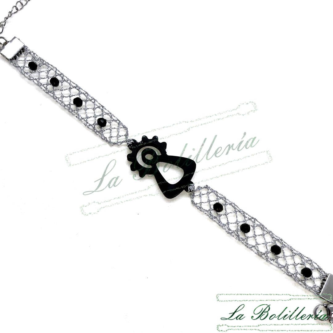 Pulsera Virgen del Pilar - La Bolillería - Tu Lugar par el Arte de Los Bolillos