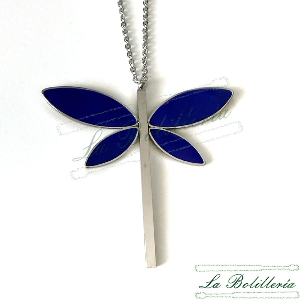 Collar Libélula - La Bolillería - Tu Lugar par el Arte de Los Bolillos
