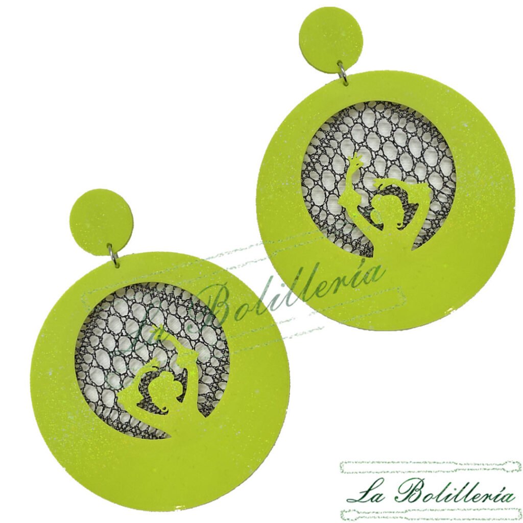 Pendientes Dama con Duende - La Bolillería - Tu Lugar par el Arte de Los Bolillos