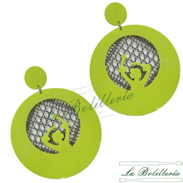 Pendientes Dama con Duende - La Bolillería - Tu Lugar par el Arte de Los Bolillos