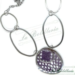 Collar Óvalos Grandes -La Bolillería - Tu Lugar par el Arte de Los Bolillos