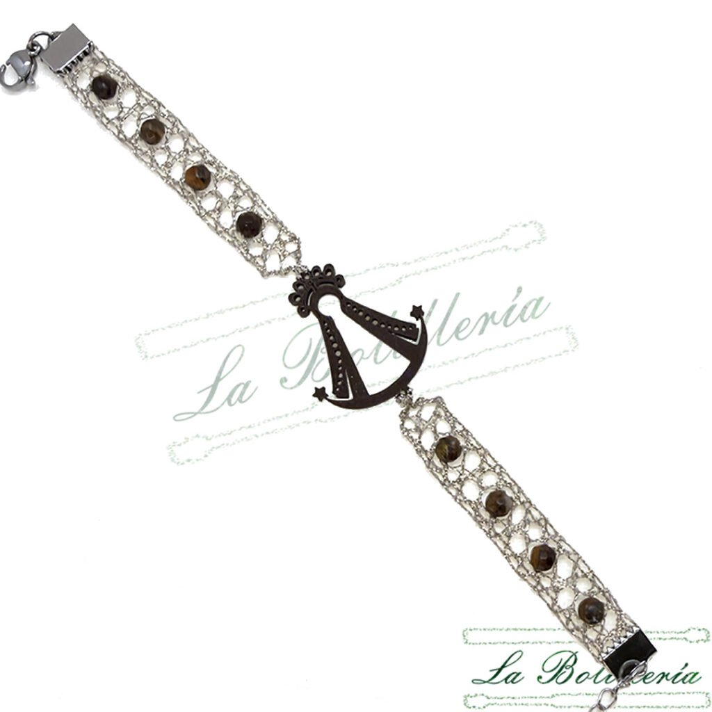 Pulsera Virgen del Rocío - La Bolillería - Tu Lugar par el Arte de Los Bolillos