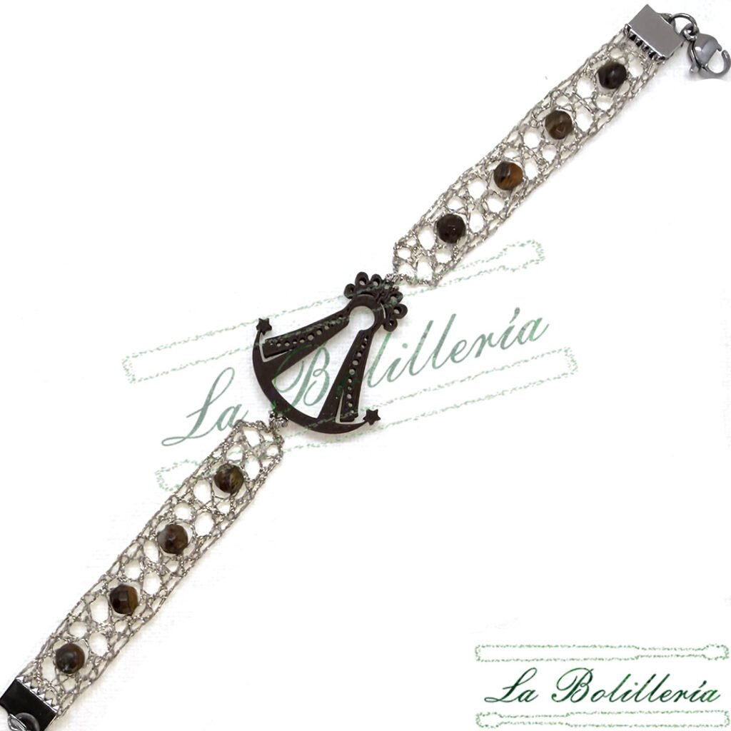 Pulsera Virgen del Rocío - La Bolillería - Tu Lugar par el Arte de Los Bolillos