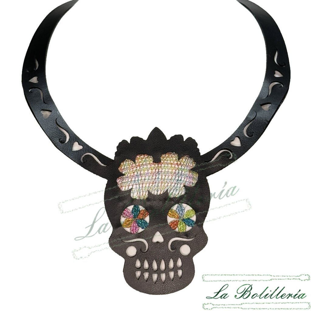 Collar Catrina - La Bolillería - Tu Lugar par el Arte de Los Bolillos