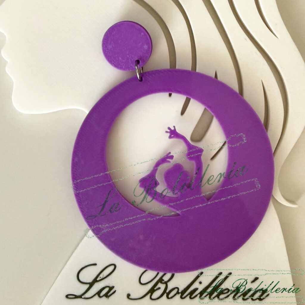 Pendientes Dama con Duende - La Bolillería - Tu Lugar par el Arte de Los Bolillos