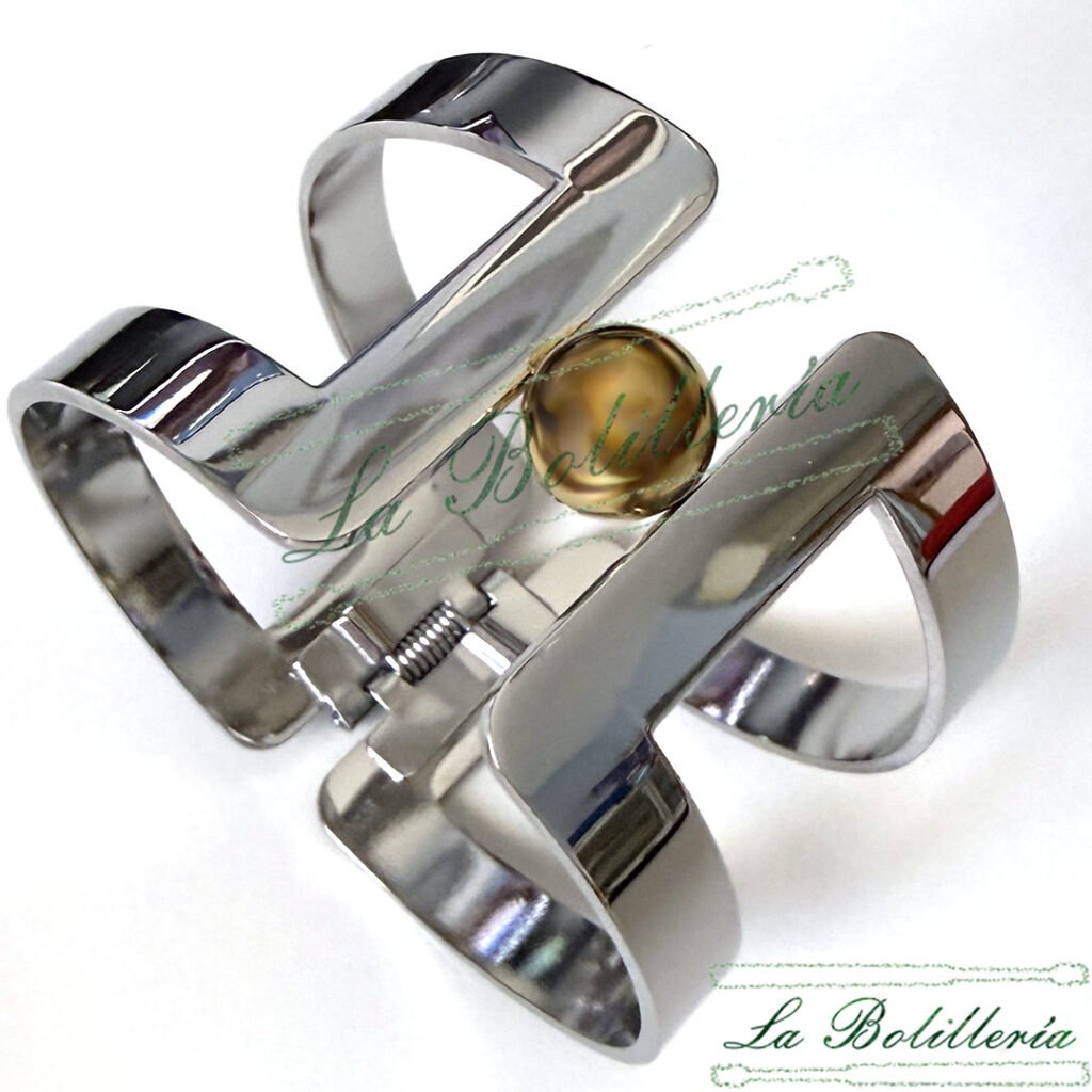 Brazalete Esfera Dorada - La Bolillería - Tu Lugar par el Arte de Los Bolillos