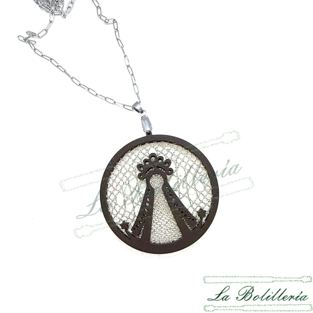 Collar Virgen del Rocío - La Bolillería - Tu Lugar par el Arte de Los Bolillos