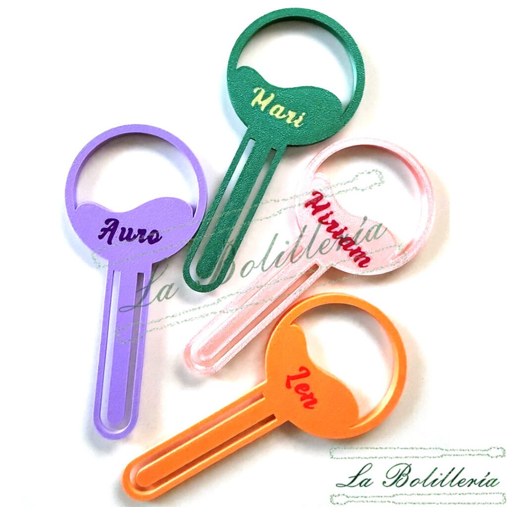Marcapáginas con Nombre Personalizado - La Bolillería - Tu Lugar para el Arte de Los Bolillos