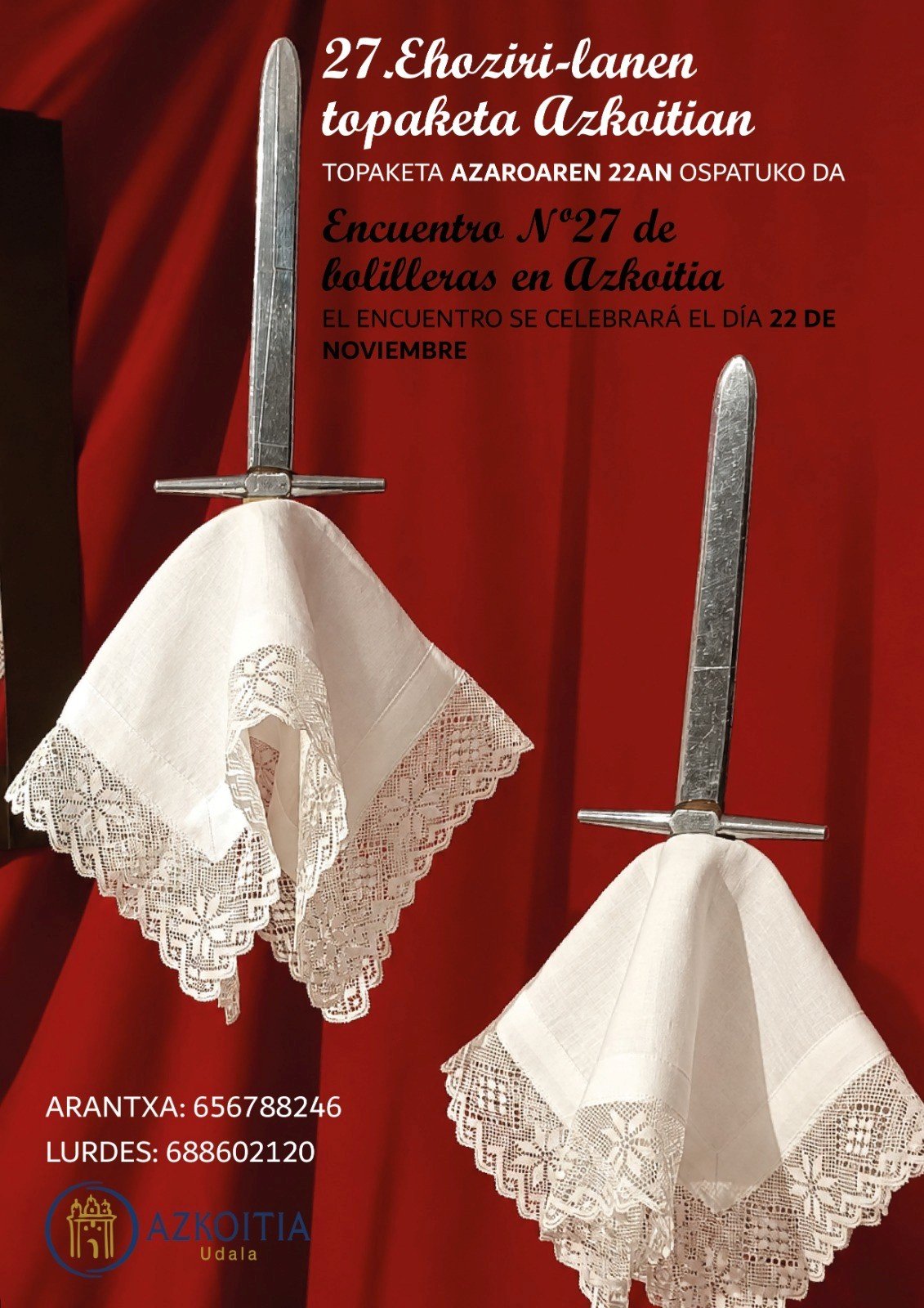 Encuentro nº 27 de bolilleras en Azkoitia – Gipuzkoa